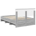 Cadru de pat cu headboard Gri Sonoma 120 x 123 cm Lemn compozit - WALTI WALTI