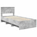 Cadru de pat Gri din beton 90 x 200 cm Lemn compozit - WALTI WALTI