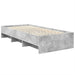 Cadru de pat Gri din beton 90 x 200 cm Lemn compozit - WALTI WALTI