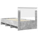 Cadru de pat Gri din beton 90 x 200 cm Lemn compozit - WALTI WALTI