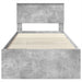 Cadru de pat Gri din beton 90 x 200 cm Lemn compozit - WALTI WALTI