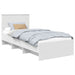 Cadru de pat cu headboard Alb 80 x 200 cm Lemn compozit - WALTI WALTI