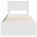 Cadru de pat cu headboard Alb 80 x 200 cm Lemn compozit - WALTI WALTI