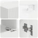 Set Dulap pentru Televizor Montat pe Perete Pe perete 4 pcs Alb - WALTI WALTI