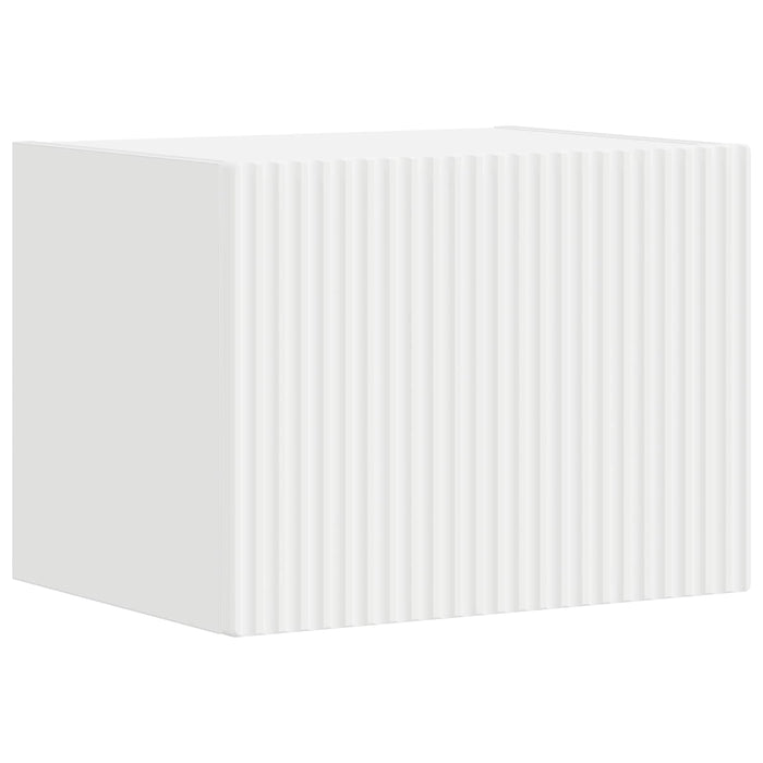 Set Dulap pentru Televizor Montat pe Perete Pe perete 4 pcs Alb - WALTI WALTI