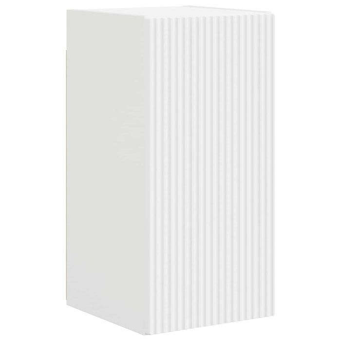 Set Dulap pentru Televizor Montat pe Perete Pe perete 4 pcs Alb - WALTI WALTI
