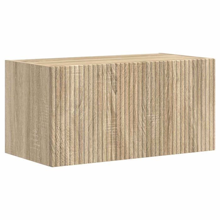 Set Dulap pentru Televizor Montat pe Perete 4 pcs Stejar Sonoma - WALTI WALTI