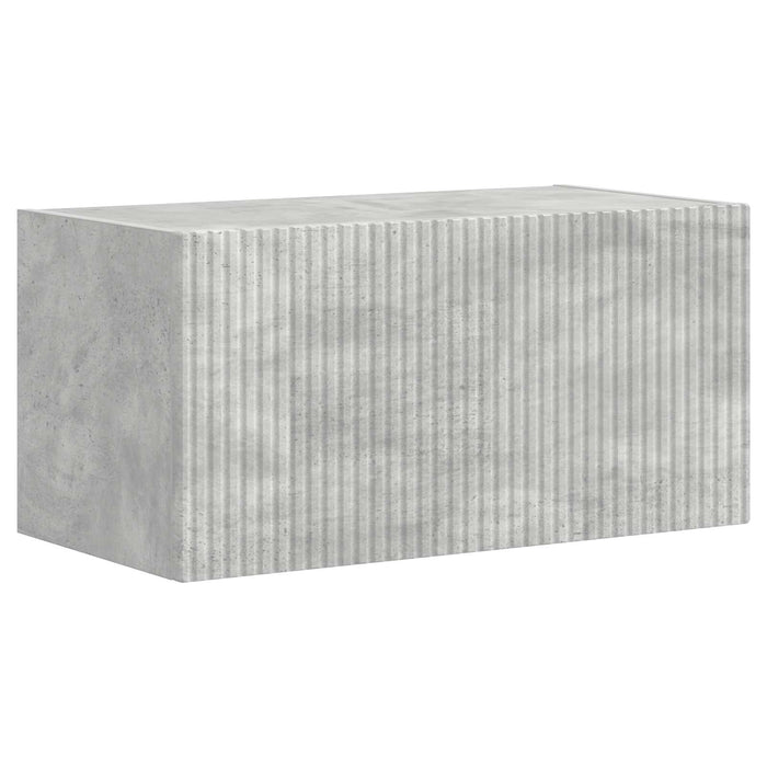 Set Dulap pentru Televizor Montat pe Perete 4 pcs Gri din beton - WALTI WALTI