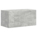 Set Dulap pentru Televizor Montat pe Perete 4 pcs Gri din beton - WALTI WALTI