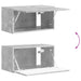 Set Dulap pentru Televizor Montat pe Perete 4 pcs Gri din beton - WALTI WALTI