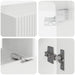 Set Dulap pentru Televizor Montat pe Perete 4 pcs Alb lucios - WALTI WALTI