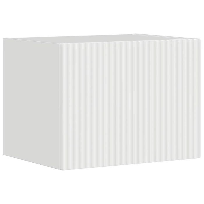 Set Dulap pentru Televizor Montat pe Perete 4 pcs Alb lucios - WALTI WALTI