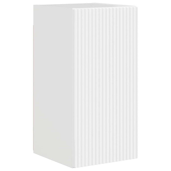 Set Dulap pentru Televizor Montat pe Perete 4 pcs Alb lucios - WALTI WALTI
