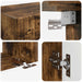 Set Dulap pentru Televizor Montat pe Perete 4 pcs Lemn compozit - WALTI WALTI