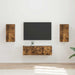 Set Dulap pentru Televizor Montat pe Perete 4 pcs Lemn compozit - WALTI WALTI