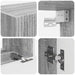 Set Dulap pentru Televizor Montat pe Perete 4 pcs Gri Sonoma - WALTI WALTI