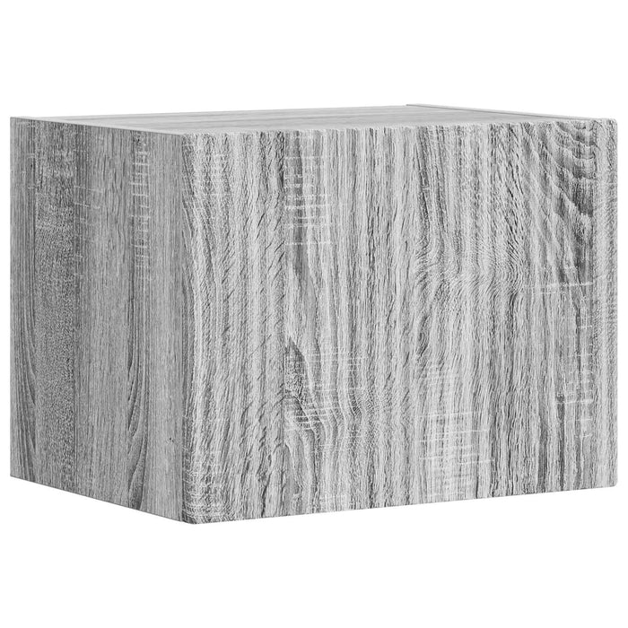 Set Dulap pentru Televizor Montat pe Perete 4 pcs Gri Sonoma - WALTI WALTI
