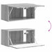 Set Dulap pentru Televizor Montat pe Perete 4 pcs Gri Sonoma - WALTI WALTI