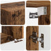 Set Dulap pentru Televizor Montat pe Perete 4 pcs Lemn vechi - WALTI WALTI