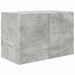 Set Dulap pentru Televizor Montat pe Perete 4 pcs Gri din beton - WALTI WALTI