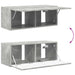 Set Dulap pentru Televizor Montat pe Perete 4 pcs Gri din beton - WALTI WALTI
