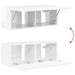 Set Dulap pentru Televizor Montat pe Perete 4 pcs Alb lucios - WALTI WALTI