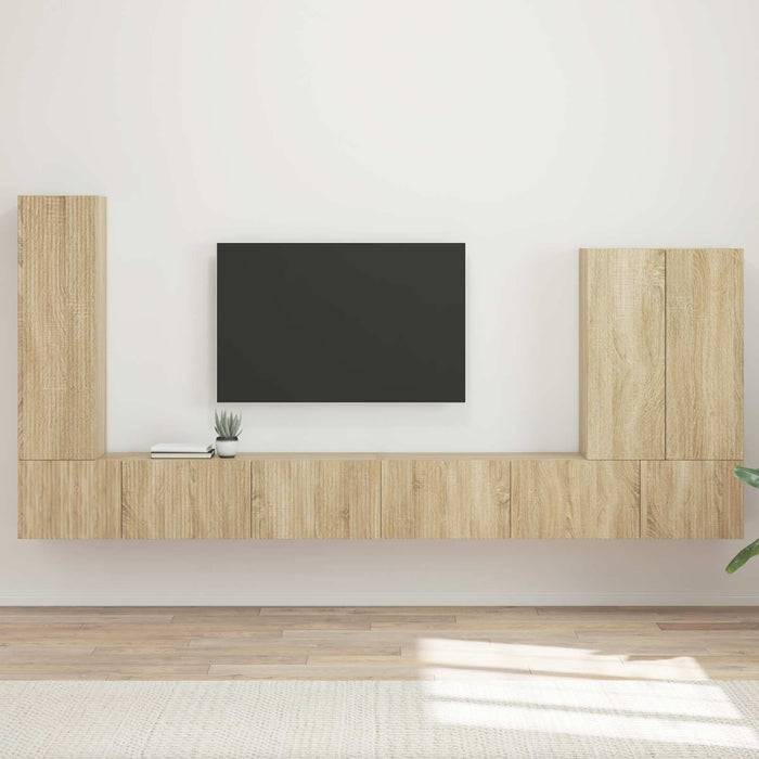 Set Dulap pentru Televizor Montat pe Perete 6 buc. WALTI