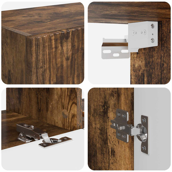 Set Dulap pentru Televizor Montat pe Perete Pe perete 6 pcs - WALTI WALTI
