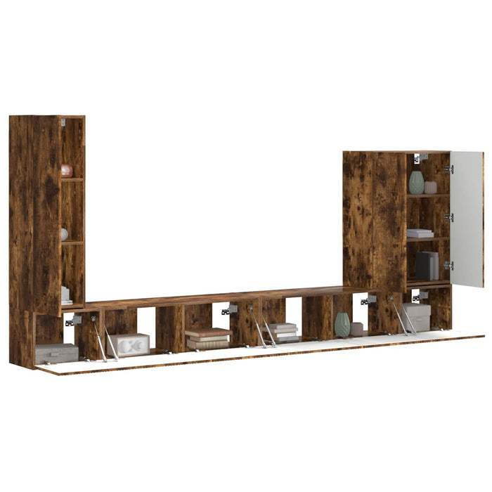 Set Dulap pentru Televizor Montat pe Perete Pe perete 6 pcs - WALTI WALTI