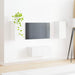 Set comodă TV Pe perete 2 pcs Alb Lemn compozit - WALTI WALTI