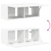 Set comodă TV Pe perete 2 pcs Alb Lemn compozit - WALTI WALTI
