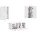 Set comodă TV Pe perete 2 pcs Alb Lemn compozit - WALTI WALTI