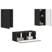 Set comodă TV Pe perete 2 pcs Negru Lemn compozit - WALTI WALTI