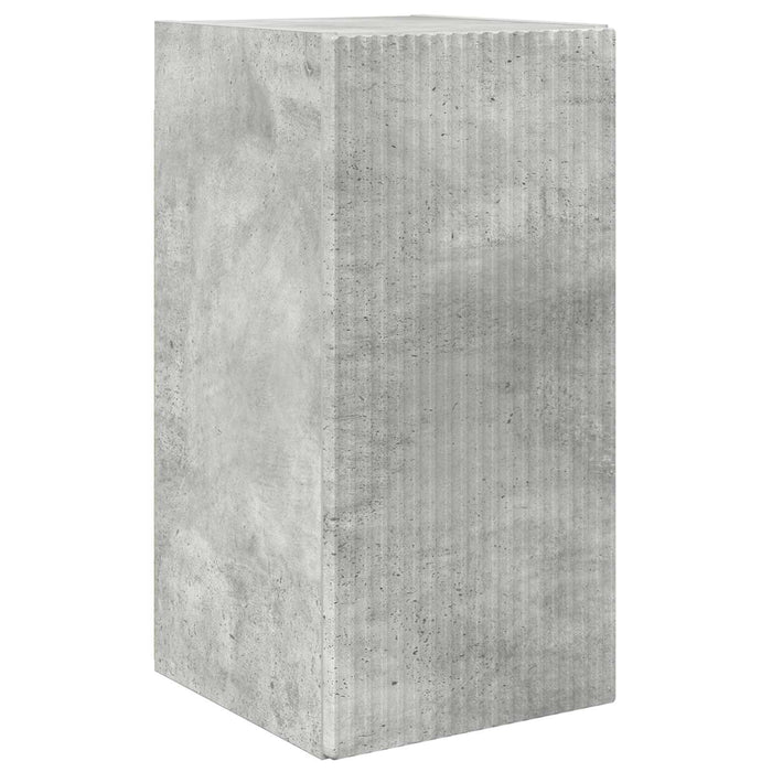 Set comodă TV Pe perete 2 pcs Gri din beton Lemn compozit - WALTI WALTI