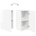 Set comodă TV Pe perete 2 pcs Alb lucios Lemn compozit - WALTI WALTI