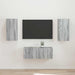 Set comodă TV Pe perete 2 pcs Gri Sonoma Lemn compozit - WALTI WALTI