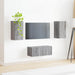 Set comodă TV Pe perete 2 pcs Gri Sonoma Lemn compozit - WALTI WALTI