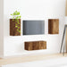Set comodă TV Pe perete 2 pcs Lemn vechi Lemn compozit - WALTI WALTI