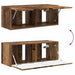 Set comodă TV Pe perete 2 pcs Lemn vechi Lemn compozit - WALTI WALTI