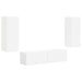 Set comodă TV Pe perete 2 pcs Alb Lemn compozit - WALTI WALTI