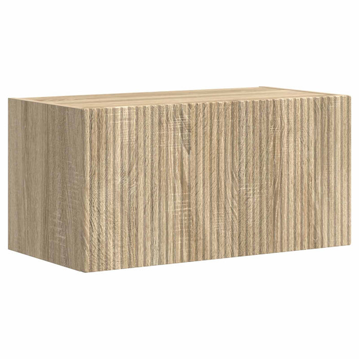 Set comodă TV Pe perete 2 pcs Stejar Sonoma Lemn compozit - WALTI WALTI
