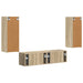 Set comodă TV Pe perete 2 pcs Stejar Sonoma Lemn compozit - WALTI WALTI