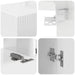Set comodă TV Pe perete 3 pcs Alb lucios Lemn compozit - WALTI WALTI