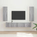 Set comodă TV Pe perete 3 pcs Gri Sonoma Lemn compozit - WALTI WALTI
