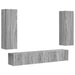 Set comodă TV Pe perete 3 pcs Gri Sonoma Lemn compozit - WALTI WALTI