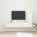 Set comodă TV Pe perete 2 pcs Alb Lemn compozit - WALTI WALTI