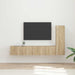 Set comodă TV Pe perete 2 pcs Stejar Sonoma Lemn compozit - WALTI WALTI