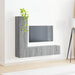 Set comodă TV Pe perete 2 pcs Gri Sonoma Lemn compozit - WALTI WALTI