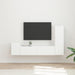 Set comodă TV Pe perete 4 pcs Alb Lemn compozit - WALTI WALTI