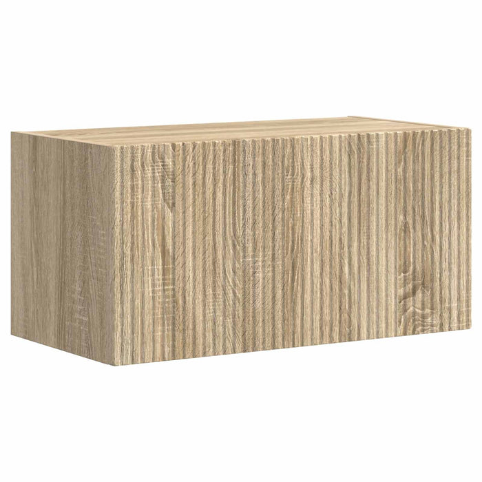 Set comodă TV Pe perete 4 pcs Stejar Sonoma Lemn compozit - WALTI WALTI